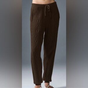 ALO yoga cable Knit Brown Pants